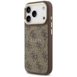 Case Guess 4G PU Classic Logo MagSafe for iPhone 17 Pro brown - imagine 2