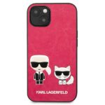 Karl Lagerfeld KLHCP13SPCUSKCP iPhone 13 mini 5,4" fuchsia hardcase Ikonik Karl & Choupette - imagine 3