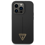 Guess GUHCP14LSLTGK iPhone 14 Pro 6,1" black hardcase Silicone Triangle - imagine 3