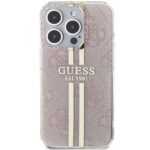Guess GUHCP14XH4PSEGP iPhone 14 Pro Max 6.7" pink hardcase IML 4G Gold Stripe - imagine 3