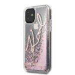 Karl Lagerfeld KLHCN61TRKSRG iPhone 11 6,1" / Xr rose gold Glitter Signature - imagine 2