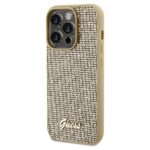 Guess GUHCP14XPMSDGSD iPhone 14 Pro Max 6.7" gold hardcase Disco Metal Script - imagine 2