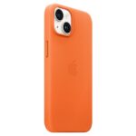 Case Apple MPP83ZM/A iPhone 14 / 15 / 13 6.1" orange Leather Case MagSafe - imagine 2