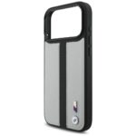 Case BMW M Perforated Stripe Logo MagSafe for iPhone 17 Pro Max gray - imagine 6