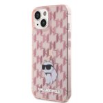 Karl Lagerfeld KLHCP15SHNCMKLP iPhone 15/ 14 / 13 6.1" pink hardcase Monogram Choupette - imagine 2