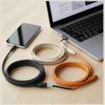 Energea Helix 60 Magnetic USB-C to USB-C Cable 480Mbps 60W 1.5m natural - imagine 2