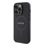 Guess GUHMP15XPSAHMCK iPhone 15 Pro Max 6.7" black hardcase Saffiano MagSafe - imagine 2