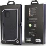 Audi Synthetic Leather iPhone 14 / 15 / 13 6.1" black hardcase AU-TPUPCIP14-TT/D1-BK - imagine 7