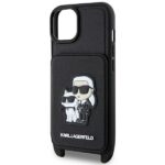 Karl Lagerfeld KLHCP14MCSAKCPMK iPhone 14 Plus / 15 Plus 6.7" hardcase black Crossbody Saffian - imagine 6