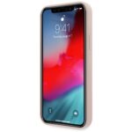 Guess GUHCP12LLSTMLP iPhone 12 Pro Max 6,7" light pink hardcase Silicone Triangle Logo - imagine 6