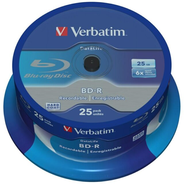 BD-R Verbatim Datalife 25GB 6X 25pcs 43837 - imagine 5
