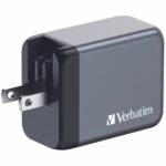 Verbatim GaN 65W Wall Charger 2xUSB-C/USB-A + EU/UK/US Adapter GNC-65 32201