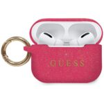 Guess GUACAPSILGLFU AirPods Pro cover fuschia Silicone Glitter