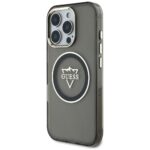 Case Guess IML Metal Mountain Logo MagSafe for iPhone 16 Pro Max black - imagine 2