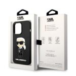 Karl Lagerfeld KLHMP14LSNIKBCK iPhone 14 Pro 6,1" hardcase black Silicone Ikonik Magsafe - imagine 8