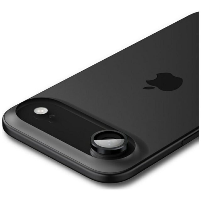 Spigen Optik Pro Glas. TR "EZ FIT" Camera Lens Glass for iPhone Air 2 pcs. Black - imagine 4