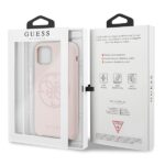 Guess GUHCN61LS4GLP iPhone 11 6,1 / Xrlight pink hard case Silicone 4G Tone On Tone - imagine 7