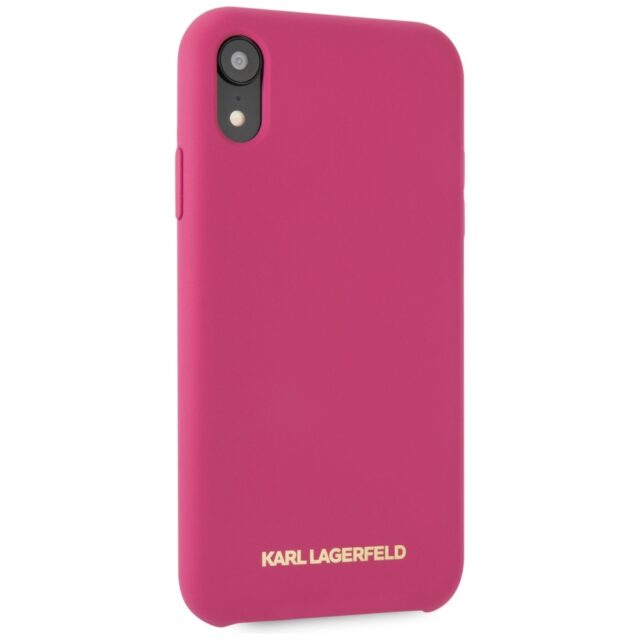 Karl Lagerfeld KLHCI61SLROG iPhone Xrhardcase fushia Silicone - imagine 5