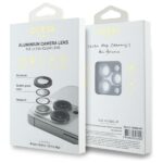 Guess GUCL163SAGK iPhone 16 Pro / 16 Pro Max Lens Protective Metal black - Lens Glass - imagine 3