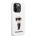 Karl Lagerfeld KLHCP14XSNIKBCH iPhone 14 Pro Max 6,7" hardcase white Silicone Ikonik - imagine 4