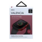 UNIQ Valencia Case Apple Watch Series 4/5/6/SE/SE3 44mm. crimson red - imagine 2