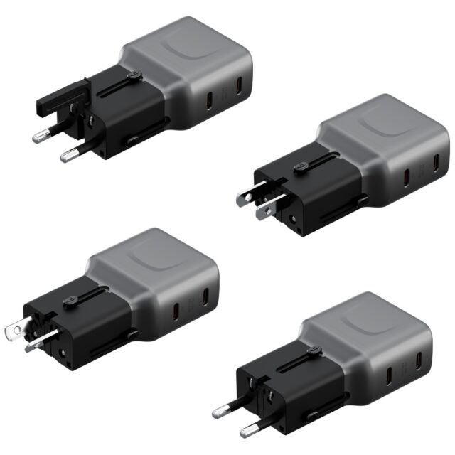 Wall charger Energea TravelGo Adapter 45 2xUSB-C 45W graphite-black - imagine 2