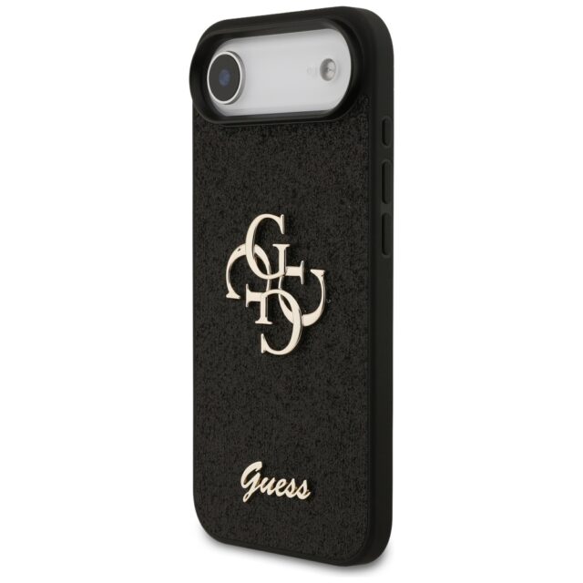 Guess Fixed Glitter Big 4G case for iPhone Air black - imagine 2