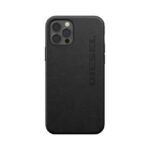 Diesel Moulded Case Premium LeatherWrap iPhone 12 Pro Max czarny/black 42517 - imagine 2