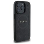 Guess GUHMP16LPSAPSMEK iPhone 16 Pro 6.3" black hardcase Saffiano Peony Classic Logo MagSafe - imagine 4