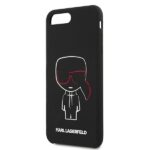 Karl Lagerfeld KLHCI8LSLKCBK  iPhone 7/8Plus hardcase black Silicone Karl Iconic - imagine 6
