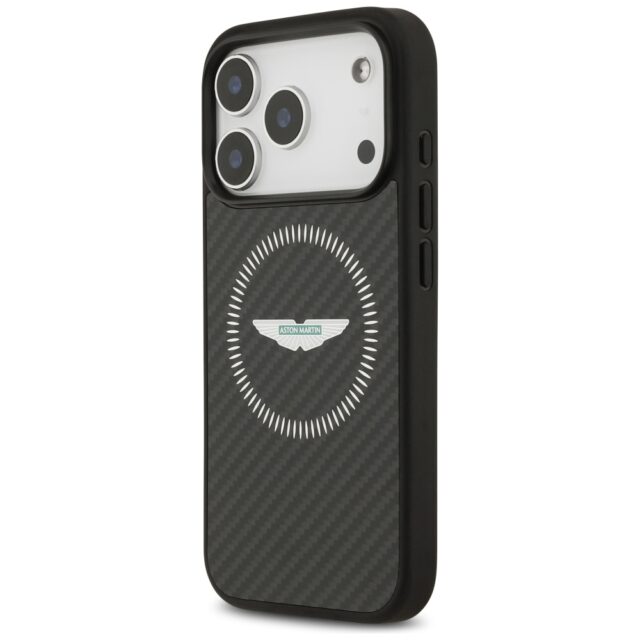 Case Aston Martin HC Kevlar Counter      Design MagSafe for iPhone 17 Pro black - imagine 2