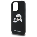 Karl Lagerfeld KLHMP16XSKCHPPLK iPhone 16 Pro Max 6.9" black hardcase Silicone Double Heads Pr - imagine 6