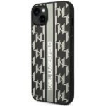 Karl Lagerfeld KLHCP14SPGKLSKG iPhone 14/ 15 / 13 6,1" hardcase grey Monogram Stripe - imagine 2