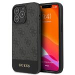 Guess GUHCP13LG4GLGR iPhone 13 Pro / 13 6,1" grey hardcase 4G Stripe Collection