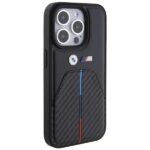 Case BMW BMHCP15X22NSTB iPhone 15 Pro Max 6.7" black Stamped Tricolor Stripe - imagine 4
