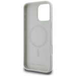 Case Karl Lagerfeld Silicone Double Heads And Circle MagSafe for iPhone 16 Pro beige - imagine 7