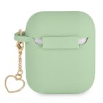 Guess GUA2LSCHSN AirPods cover green Silicone Charm Heart Collection - imagine 2