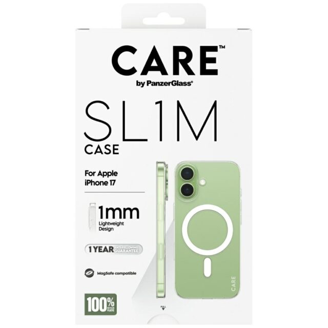 Case CARE by PanzerGlass SL1M MagSafe for iPhone 17 transparent - imagine 5