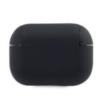 BMW BMAPSSLNA AirPods Pro cover navy Geniune Leather Silver Logo - imagine 2