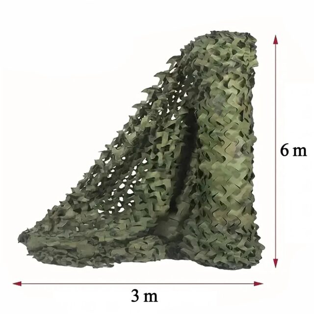 Black Forest Camouflage Netting, Military Garden Camouflage 3x6m Camo Cover - imagine 3