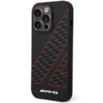 AMG AMHMP14X2SCFR iPhone 14 Pro Max 6.7" black hardcase with Checkered Flag Pattern and MagSafe - imagine 2