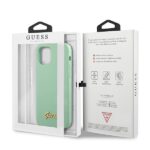 Guess GUHCP12SLSLMGGN iPhone 12 mini 5,4" green hardcase Metal Logo Script - imagine 8