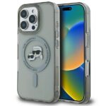 Karl Lagerfeld KLHMP16XHLSKCK iPhone 16 Pro Max 6.9" black hardcase IML Metal Karl&Choupette H