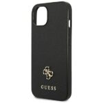Guess GUHCP13MPS4MK iPhone 13 / 14 / 15 6,1" black hardcase Saffiano 4G Small Metal Logo - imagine 6