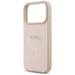 Guess Saffiano Classic Logo MagSafe Case for iPhone 17 Pro Pink - imagine 6