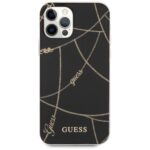 Guess GUHCP12LPCUCHBK iPhone 12 Pro Max 6,7" black hardcase Gold Chain Collection - imagine 3