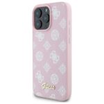 Guess GUHMP16XPGPYSP iPhone 16 Pro Max 6.9" pink hardcase Peony Script MagSafe - imagine 2