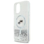 Karl Lagerfeld KLHMP16MLGKCSGH iPhone16 Plus 6.7" hardcase transparent Liquid Glitter Karl&Choupette - imagine 6
