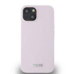 DKNY DKHMP14SSMCHLP iPhone 14 / 15 / 13 6.1" pink hardcase Liquid Silicone Small Metal Logo MagSafe - imagine 3