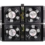 Extralink | 4 Way fan unit | for standing cabinets, 2m cable with EU plug